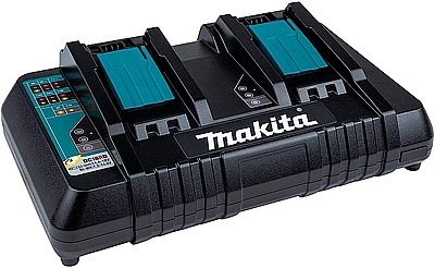 מטען כפול מקיטה Makita DC18RD 18V LXT Lithium-Ion Dual Port Rapid Optimum Charger